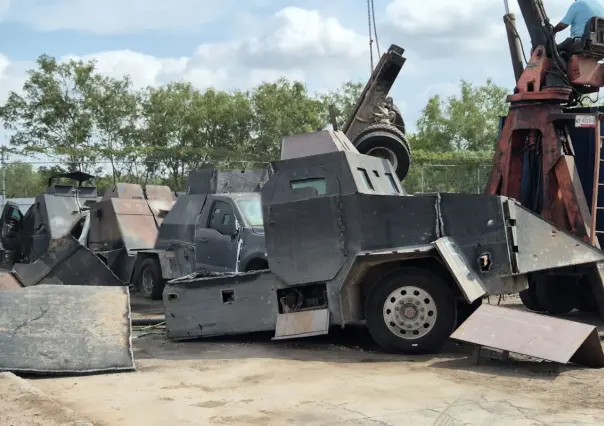 VIDEO | FGR lleva a cabo la destrucción de 15 vehículos con blindaje artesanal