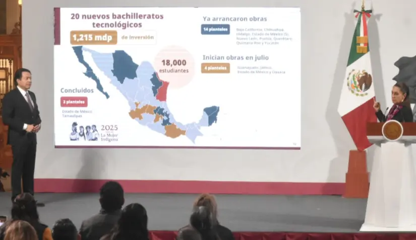 Mario Delgado y Claudia Sheinbaum. Foto: Enrique Pérez Huerta
