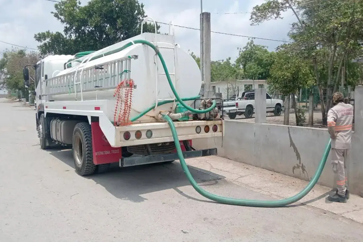 Esta es la Ruta de abastecimiento de agua por pipas – Ciudad Victoria. Foto: COMAPA