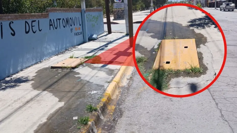 Entre aguas negras viven vecinos del blvd. Jesús Valdés Sánchez en Arteaga 
