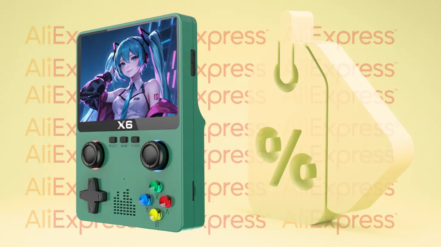 AliExpress tiene esta consola de videojuegos portátil con el 59% de descuento. Foto: Canva | AliExpress.