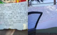Aparecen otras narcomantas en BCS, esta vez en Santa Rosalía y Guerrero Negro