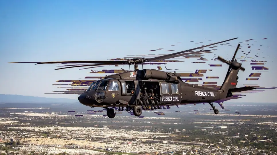 Black Hawk realiza vigilancias en carreteras de Nuevo León