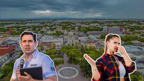 César Garza informa sobre el incendio que causa malos olores en Apodaca