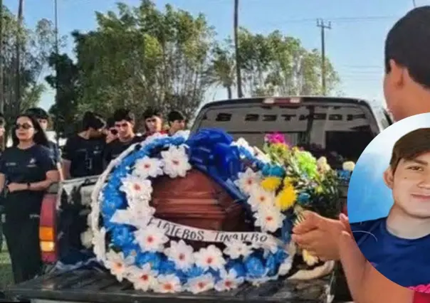 Compañeros de secundaria del menor asesinado en Comondú le dan el último adiós
