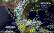 SMN advierte por posible formación del ciclón Flossie en varios estados
