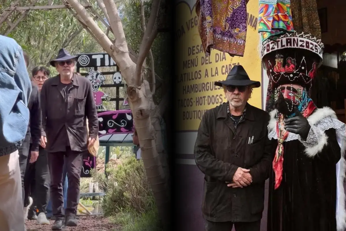 Tim Burton es visto en México: Xochimilco y Tepotzotlán (Foto: @oficialmariachacon / Canva)