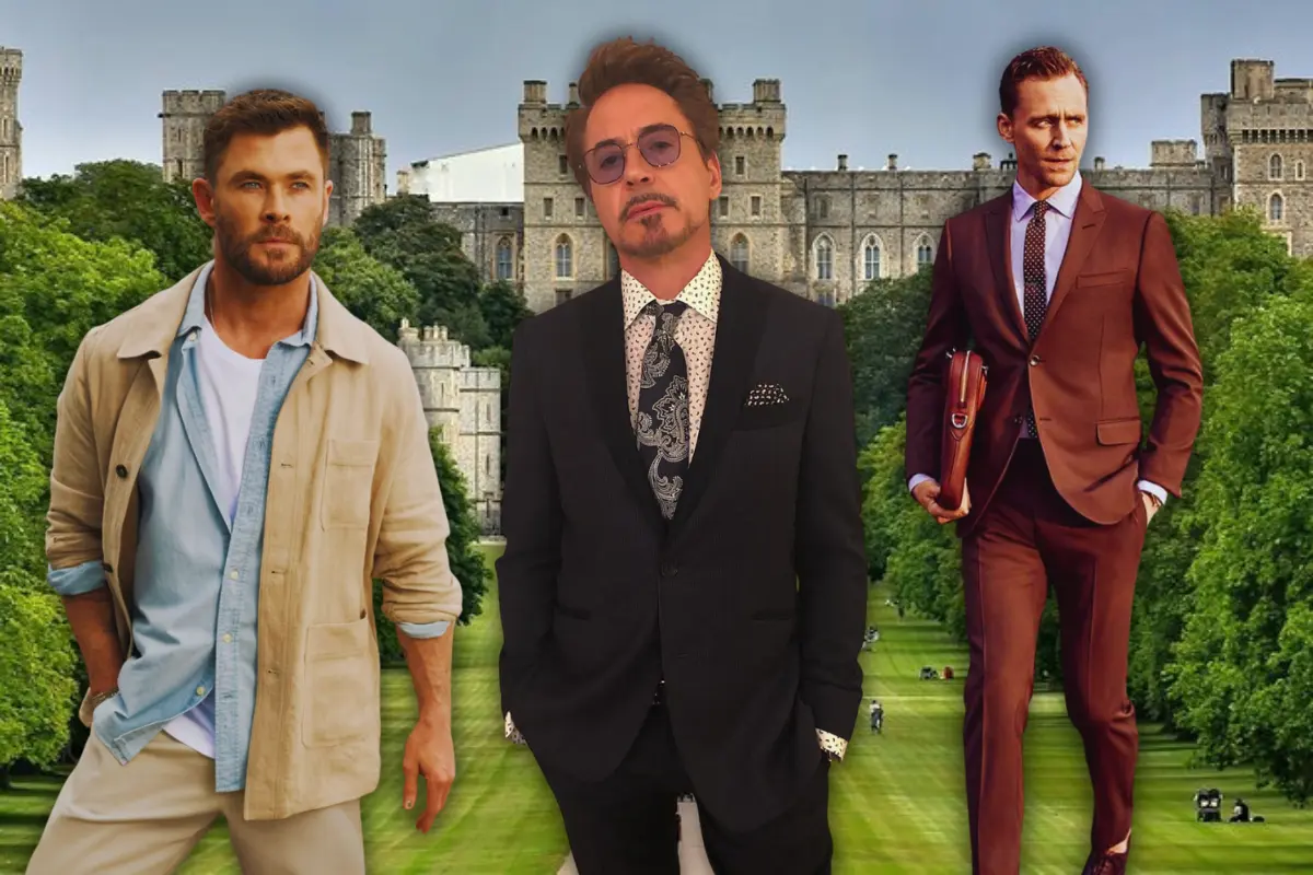 Marvel Studios paga millones a la Familia Real Británica (Foto: IG @chrishemsworth, @twhiddleston, @robertdowneyjr / Canva)
