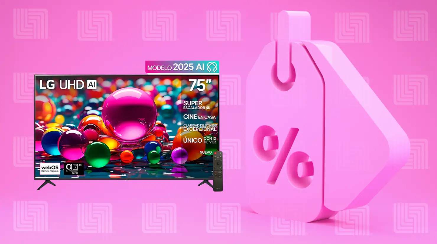 Gran Barata Liverpool: Pantalla LG de 75 pulgadas al 53% de descuento. Foto: Canva | Liverpool.