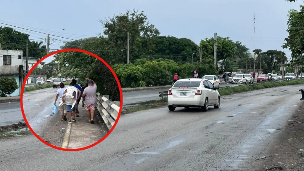 Tras 36 horas de bloqueo liberan el puente en El Moralillo en Tampico
