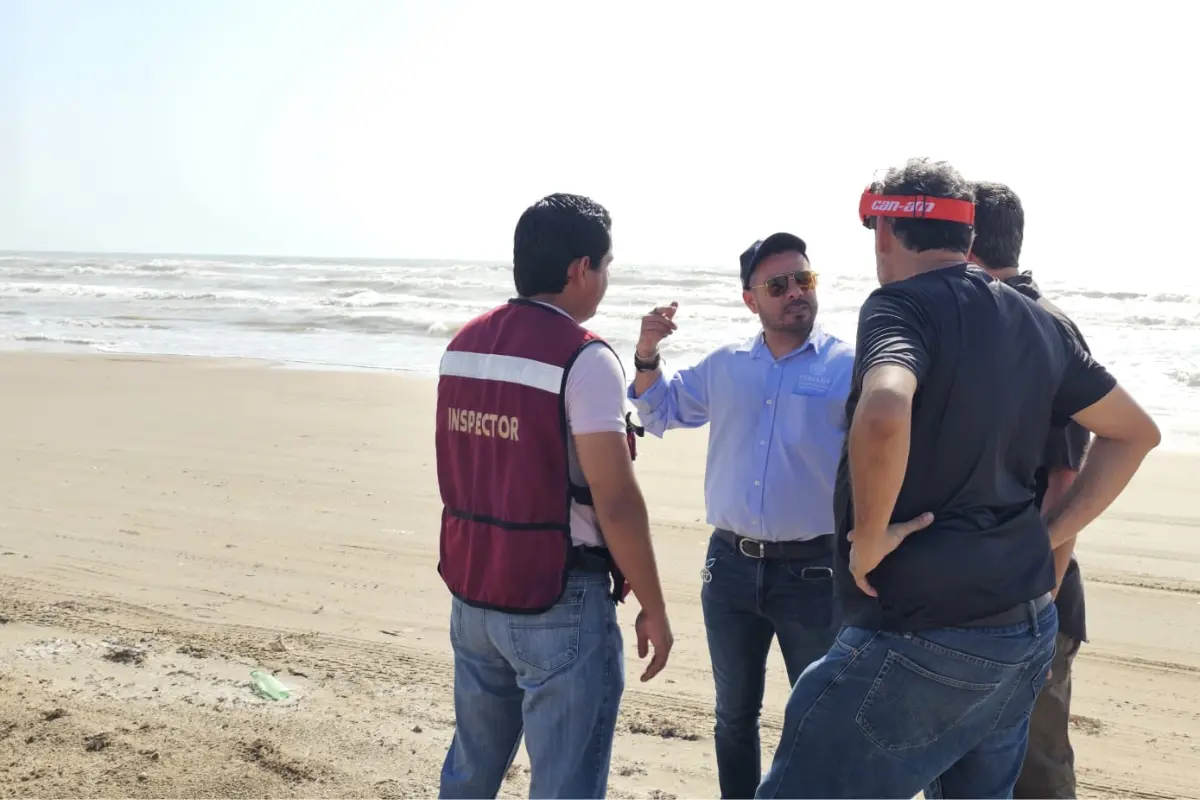 Tras recorrer el río Bravo y playa Bagdad en Matamoros, las autoridades ambientales determinaron que no hay afectaciones a la fauna marina o terrestre. Foto: Carlos García