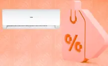 The Home Depot tiene este minisplit  Haier con 8 mil pesos de descuento