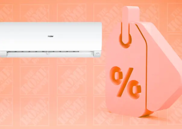 The Home Depot tiene este minisplit  Haier con 8 mil pesos de descuento