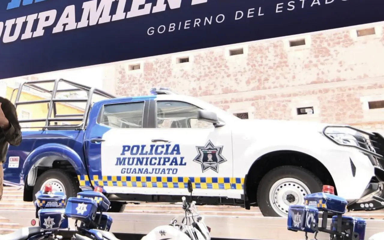 Patrulla municipal de Guanajuato. Foto: Gobierno de Guanajuato