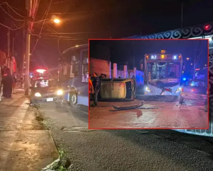 Carambola en calles de Mérida involucra a un Va y Ven y 4 autos