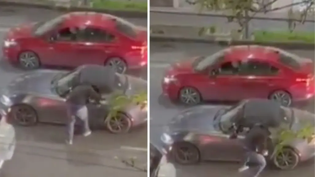 VIDEO| Así asaltaron a un conductor en Av. Bucareli en CDMX, el momento quedó grabado por cámaras