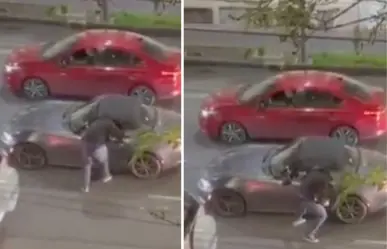 VIDEO| Así asaltaron a un conductor en Av. Bucareli en CDMX, el momento quedó grabado por cámaras
