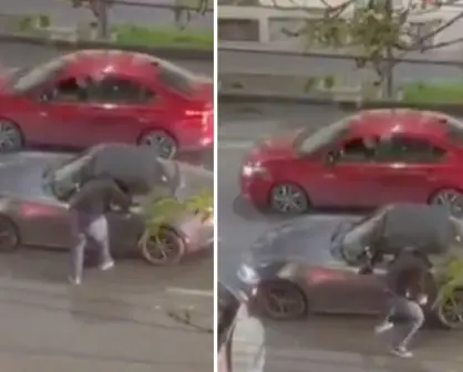 VIDEO| Así asaltaron a un conductor en Av. Bucareli en CDMX, el momento quedó grabado por cámaras