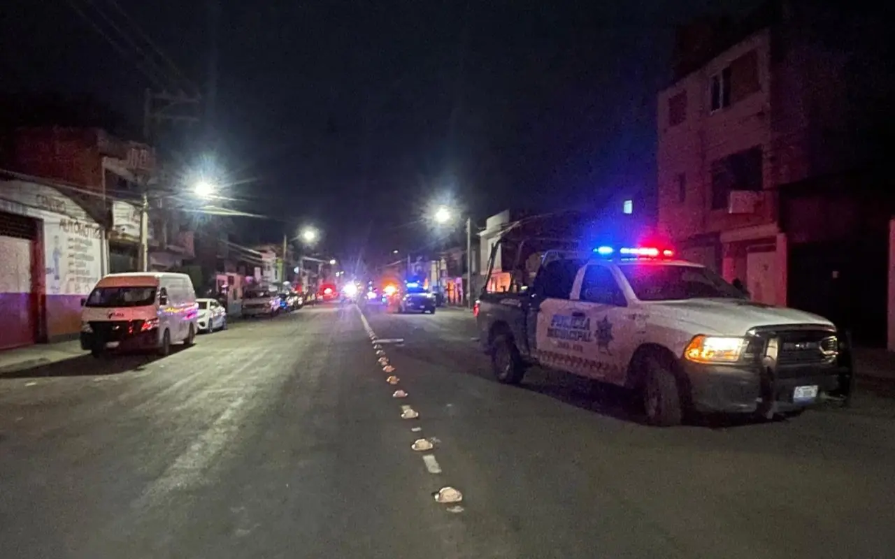 Zona acordonada por policía municipal de Guanajuato. Foto: Jesús Padilla