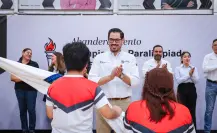 David de la Peña abandera a 160 atletas para la Olimpiada Nuevo León 2025