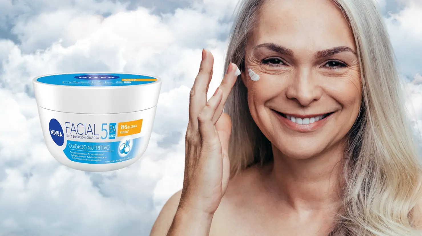 La crema Nivea para mujeres de 50 años que buscan lucir un rostro de 30. Foto: Canva | Nivea.