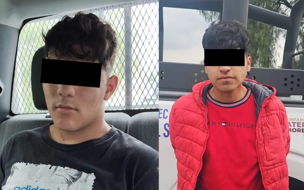 Vecinos de Ciudad Cuauhtémoc atraparon a dos jóvenes tras robar joyas y arras matrimoniales de una vivienda en Ecatepec. Foto: Cortesía