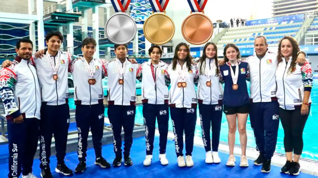 Clavadistas de BCS ganan 13 medallas en Olimpiada Nacional 2025; ¿cuántas son de oro?