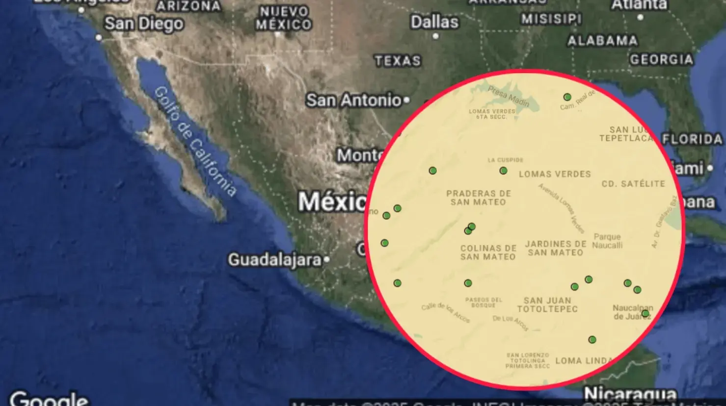 Especialistas de la UNAM investigan las causas de los frecuentes microsismos en la zona. Imagen: SkyDrive