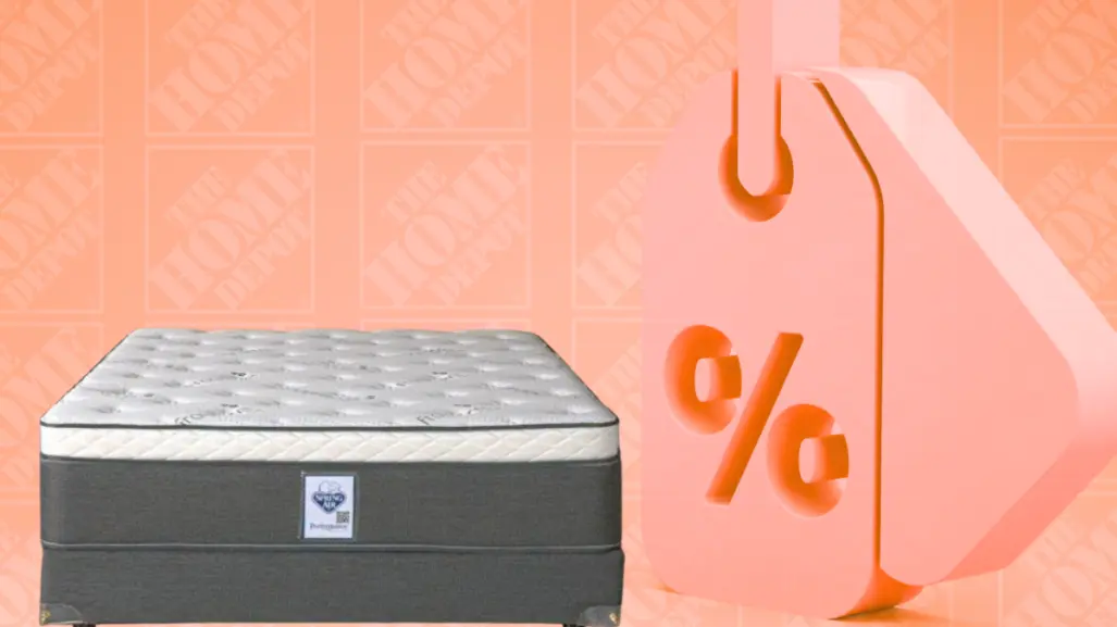 The Home Depot tiene un box spring king size Spring Air por menos de 10 mil pesos