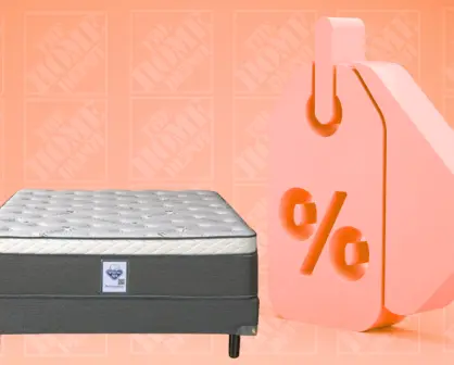 The Home Depot tiene un box spring king size Spring Air por menos de 10 mil pesos