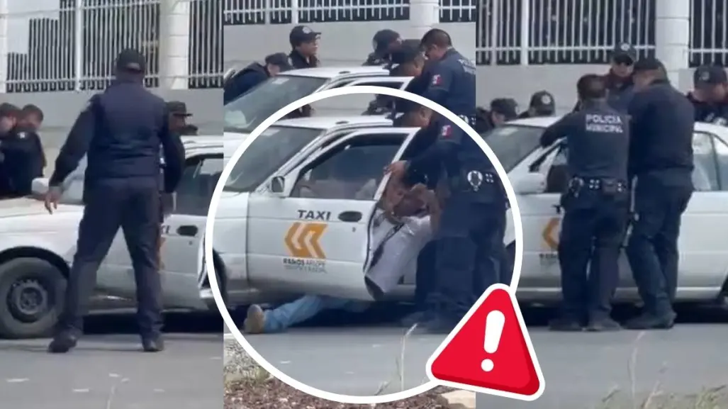 Captan presunto abuso de autoridad en Ramos Arizpe, policías someten a vendedor