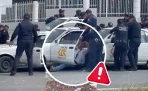 Captan presunto abuso de autoridad en Ramos Arizpe, policías someten a vendedor