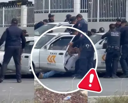 Captan presunto abuso de autoridad en Ramos Arizpe, policías someten a vendedor