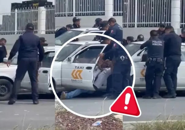 Captan presunto abuso de autoridad en Ramos Arizpe, policías someten a vendedor