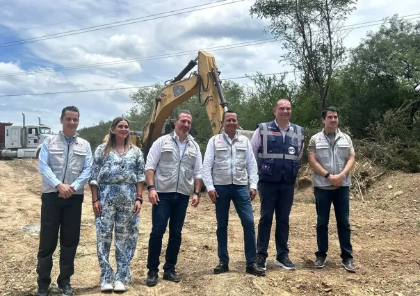 Adrián de la Garza inicia obras para desfogar tráfico en carretera Nacional