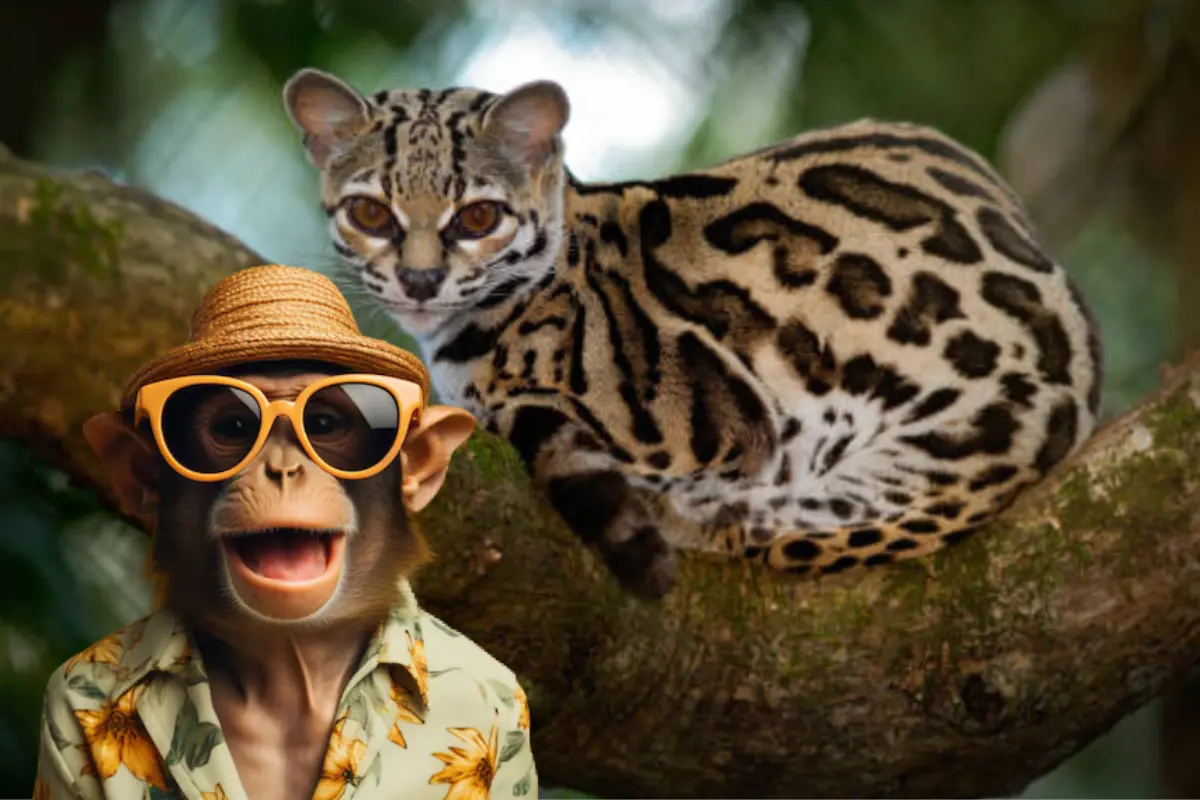 El margay es el felino nativo de Tamaulipas que tiene habilidades similares a las de un mono, pues es capaz de colgarse de las ramas con una sola pataISTOCKFreepik