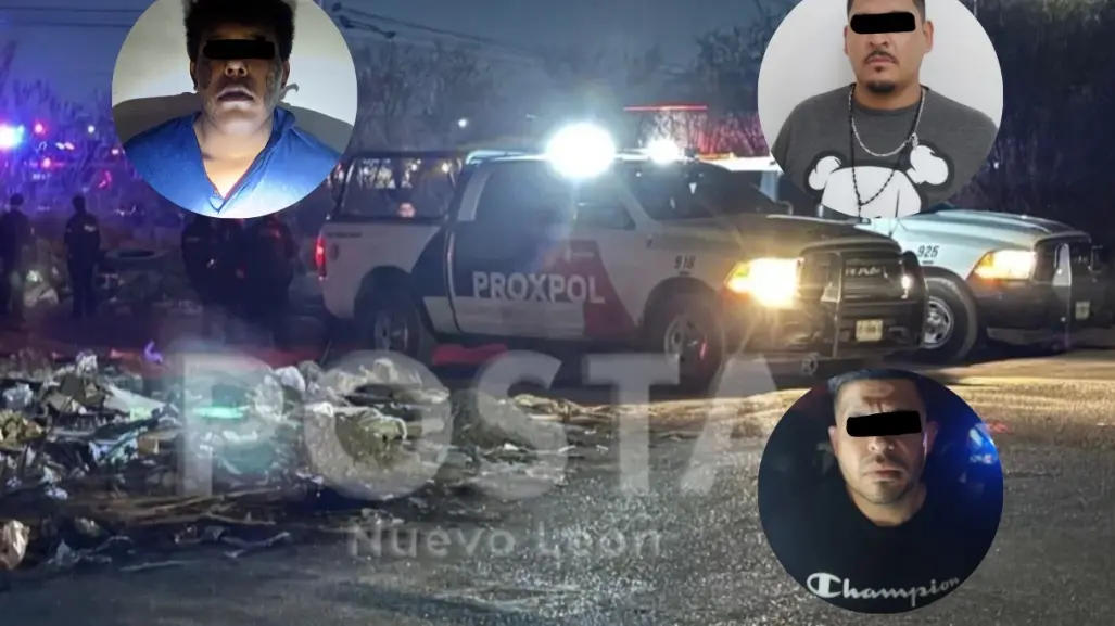 Policía de Escobedo detiene a tres hombres con armas y droga
