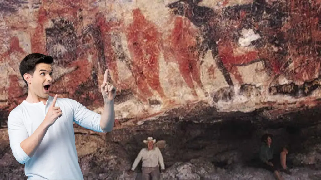 El enigma de las pinturas rupestres que parecen hechas por gigantes en Baja California Sur