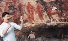 El enigma de las pinturas rupestres que parecen hechas por gigantes en Baja California Sur