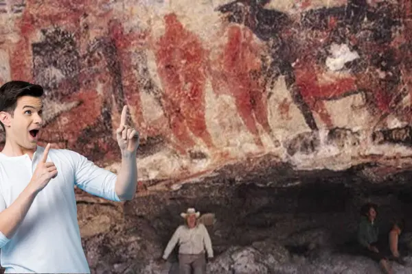 El enigma de las pinturas rupestres que parecen hechas por gigantes en Baja California Sur