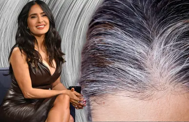 El trucazo de Salma Hayek para cubrir las canas sin tinte de cabello