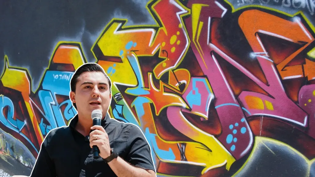 Manuel Guerra Cavazos ofrece recompensa para dar con grafitero de arco de San Blas
