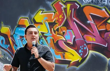 Manuel Guerra Cavazos ofrece recompensa para dar con grafitero de arco de San Blas