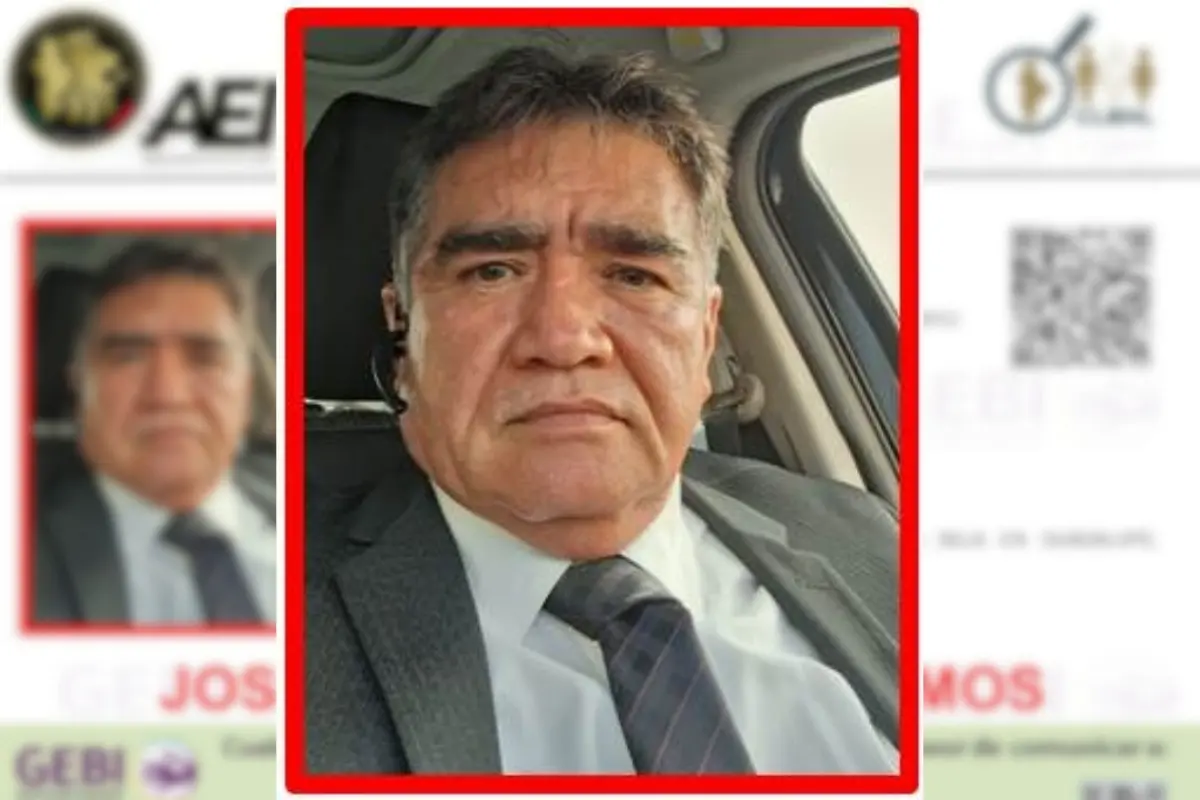 Hombre desaparecido de nombre José Luis Valverde Ramos. Foto: Grupo Especializado de Búsqueda Inmediata/Canva