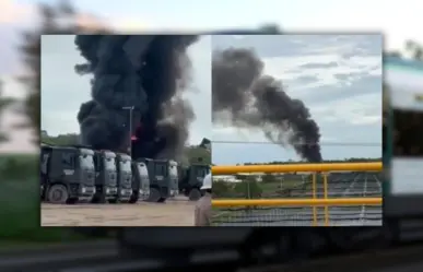 Emergencia en obra del Tren Maya: incendio en tramo 6 genera cierre vial