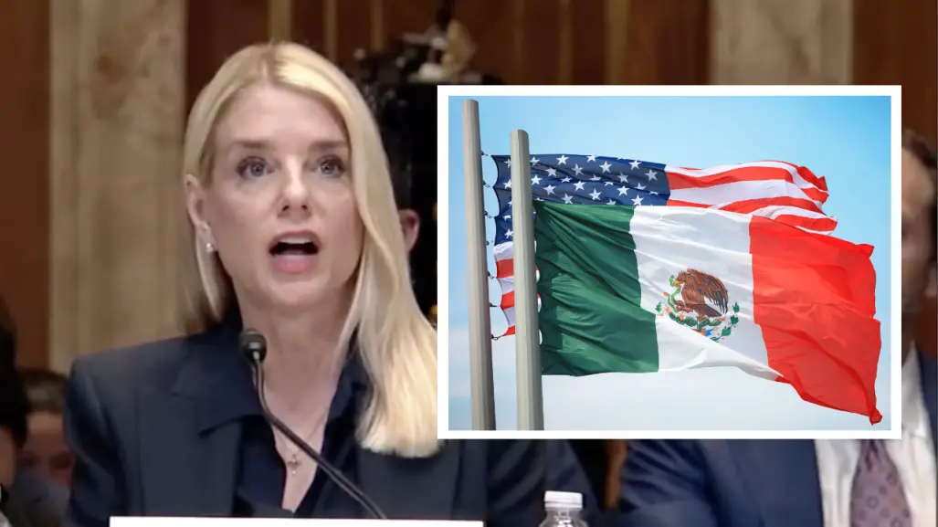 Pam Bondi, fiscal de Estados Unidos, incluye a México en lista de adversarios del país