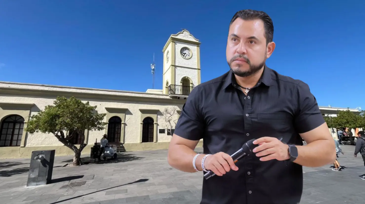 El alcalde de Los Cabos ha sido señalado por dos mujeres por presuntos actos de discriminación y violencia política. Foto: Facebook / Christian Agúndez