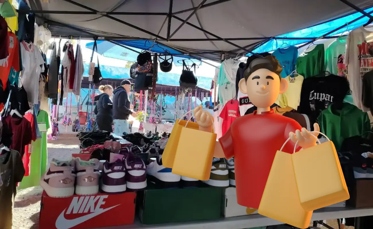 Este tianguis de Durango es el más grande en donde se venden gran variedad de artículos y comida. Foto: Especial.