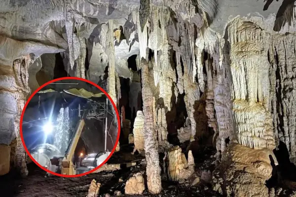 Túnel de la autopista Mante-Ocampo-Tula construido arriba de falla geológica y sistema de cavernas