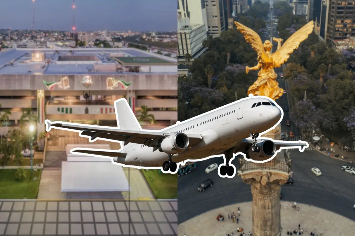Aeropuerto de Culiacán y Ángel de la Independencia en CDMX. Foto: sinaloa_360 | Canva